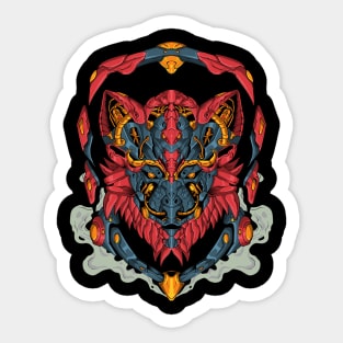 wolf robot Sticker